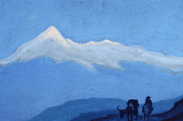 Lonely wanderer, 1944 - Nikolái Roerich