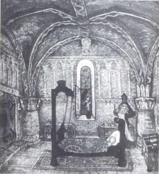 Maleine's room, 1913 - Nikolái Roerich