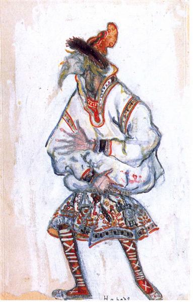 People (Old man), 1913 - Nikolai Konstantinovich Roerich