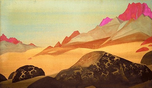 Rocks of Ladakh, 1933 - Nikolái Roerich