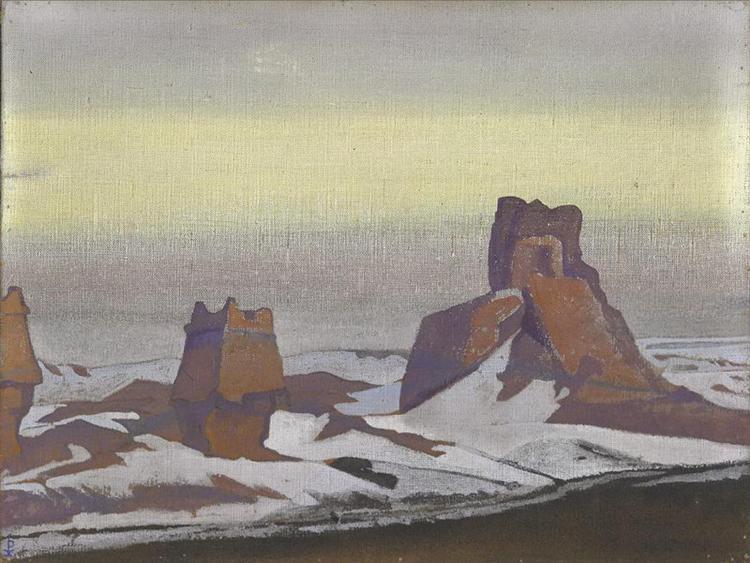 Ruins of a Chinese fort, 1926 - Nikolai Konstantinovich Roerich