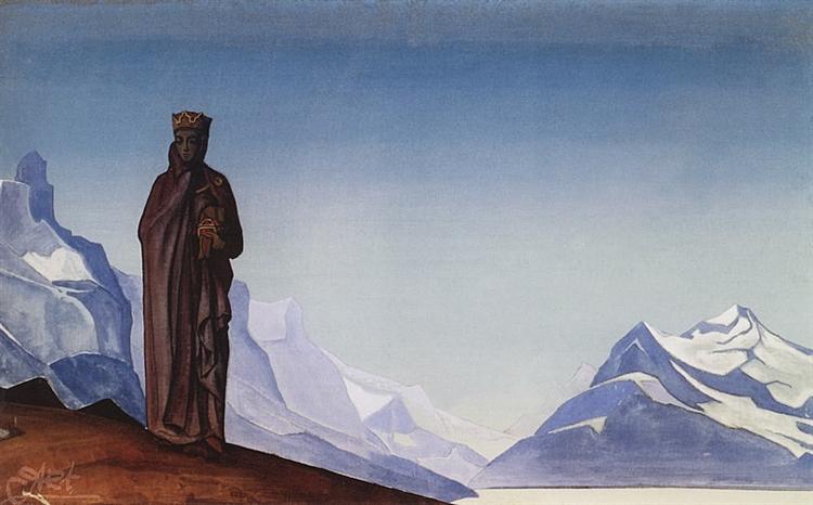 She Who Holds the World, 1937 - Nikolai Konstantinovich Roerich