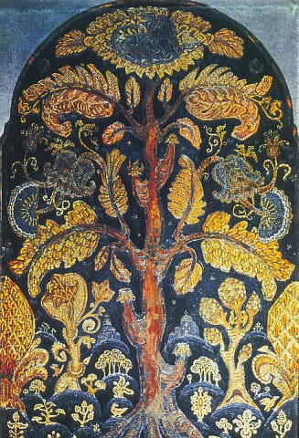 Sketch of mosaic to the monument to Kuinji, 1913 - Nikolai Konstantinovich Roerich
