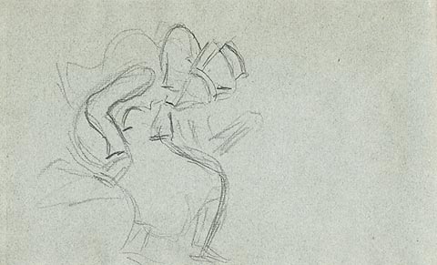Sketch of Tsar Dodon, c.1916 - Nikolai Konstantinovich Roerich