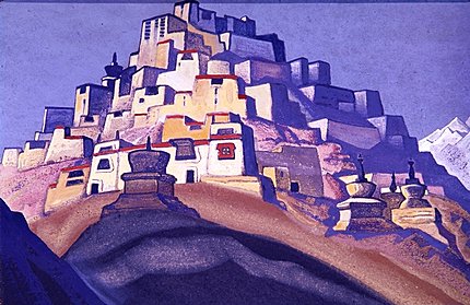 The island of repose, c.1933 - Nikolái Roerich