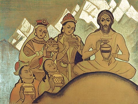 The Sacred Gift, 1924 - Nikolai Konstantinovich Roerich