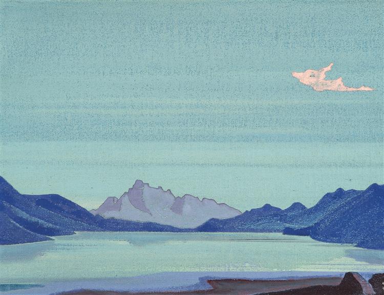 Tibetian lakes, 1933 - Микола Реріх