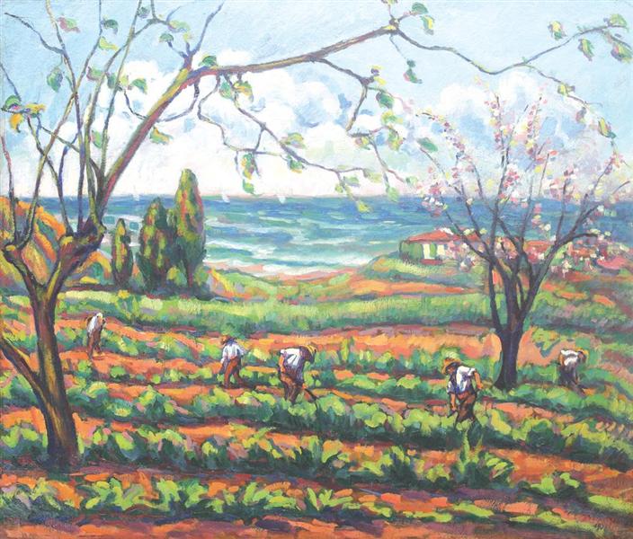 Field Work (Landscape from Grimaud), 1911 - Ніколае Дараску