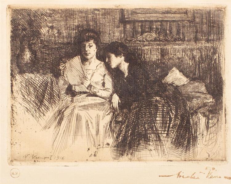 The Love Letter, 1916 - Николае Вермонт