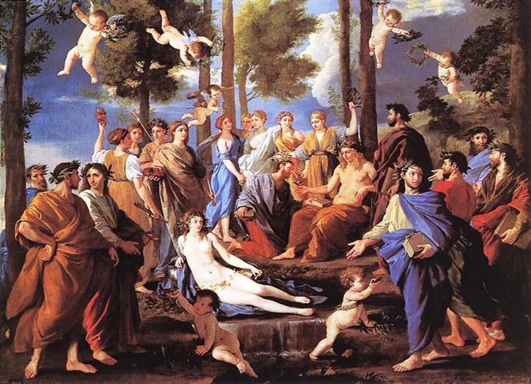 Apollo And The Muses C 1630 Nicolas Poussin Wikiart Org