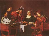 Company at the table - Nicolas Tournier