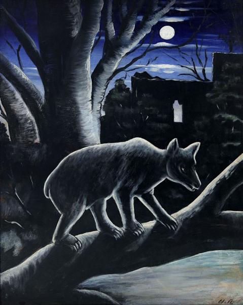 Медведь в лунном свете, 1913 - Нико Пиросмани