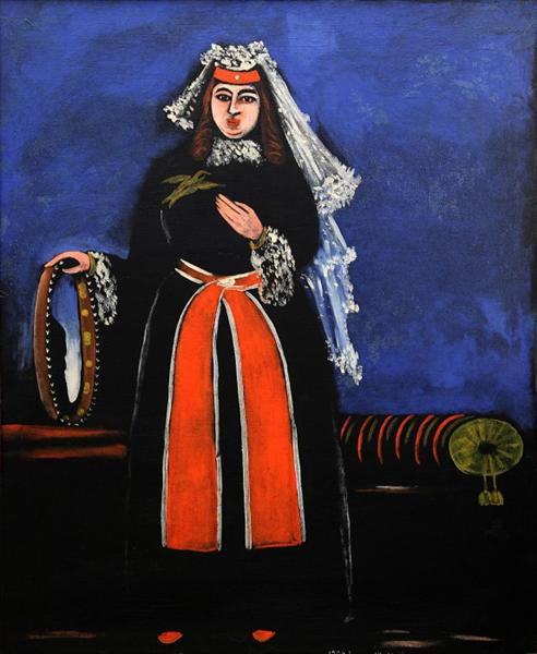 Georgian Woman with Tambourine, 1906 - Niko Pirosmani