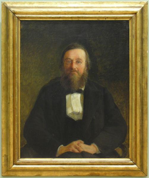 Portrait of Historian M.Kostomarov - Nikolai Ge