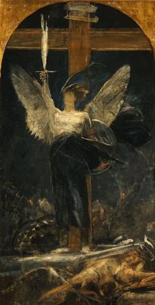Archangel, study for the Foundation of Faith, 1895 - Nikolaos Gysis