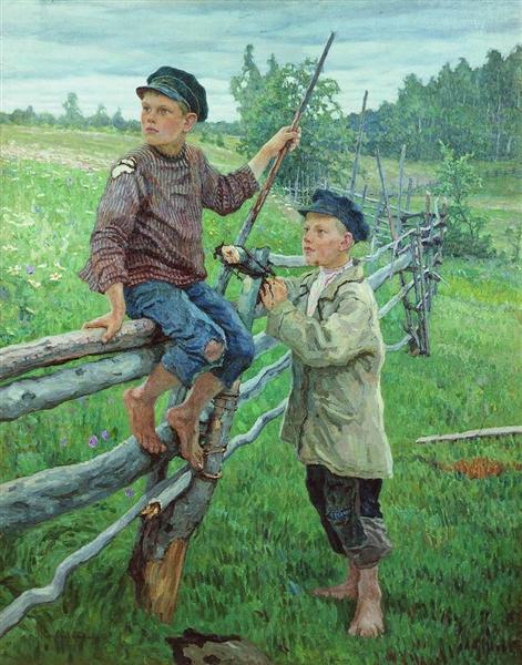Country Boys, 1936 - Nikolay Bogdanov-Belsky