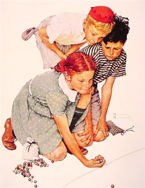 Marble Champion, 1939 - Norman Rockwell