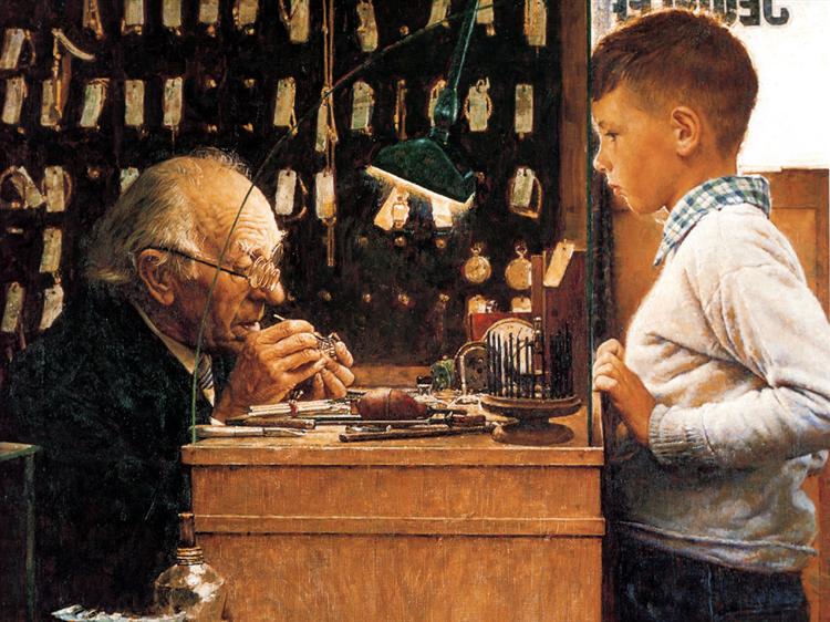 The watchmaker of Switzerland - Norman Rockwell