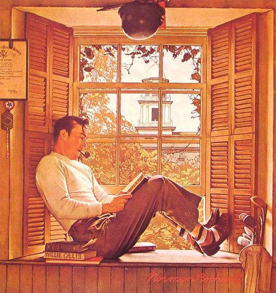 Willie Gillis in College, 1946 - Norman Rockwell