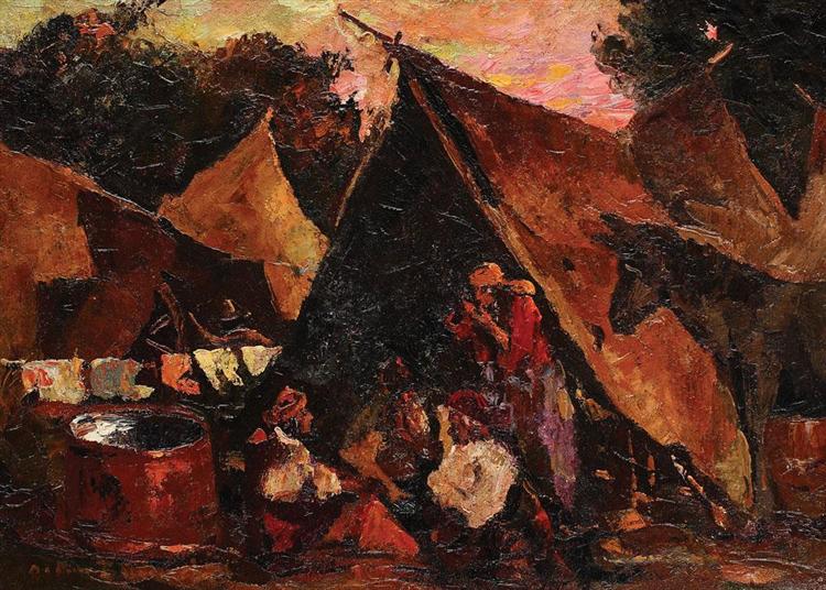 The Gipsy Tent - Octav Bancila