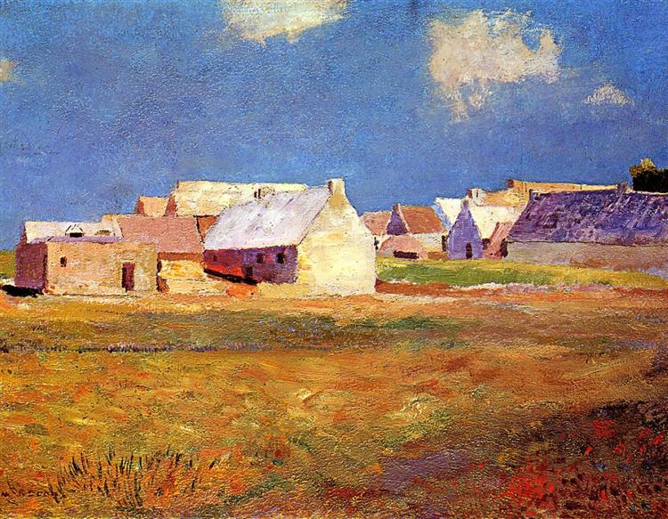 Breton Village, c.1890 - 奥迪隆·雷东