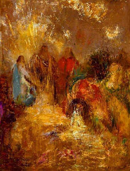 Christ and His Desciples - Одилон Редон