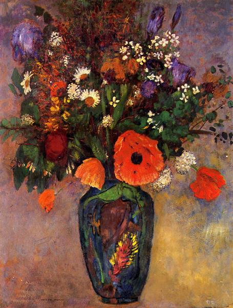 Vase de Fleurs - Odilon Redon