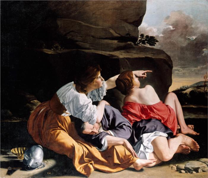 La embriaguez de Lot, 1622 - Orazio Gentileschi