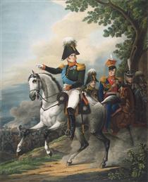 Equestrian portrait of Alexander I - Oreste Kiprensky