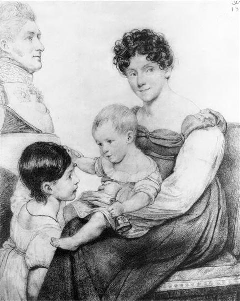 Family portrait, 1815 - Орест Кіпренський