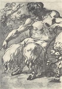 Faun with a pipe - Orest Kiprensky