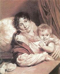 Мать с ребенком - Орест Кипренский