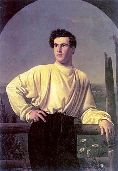 Portrait of Athanasius Shishmarev, 1826 - Орест Кіпренський