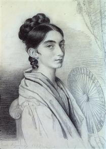 Portrait of Countess Sophia Alexandrovna Golenischev-Kutuzova - Oreste Kiprensky