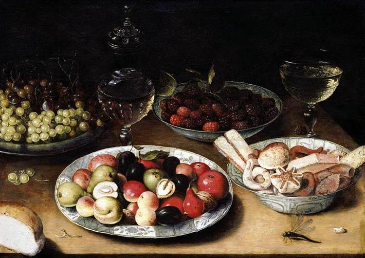 Still Life of Fruit, 1610 - Осіас Беєрт