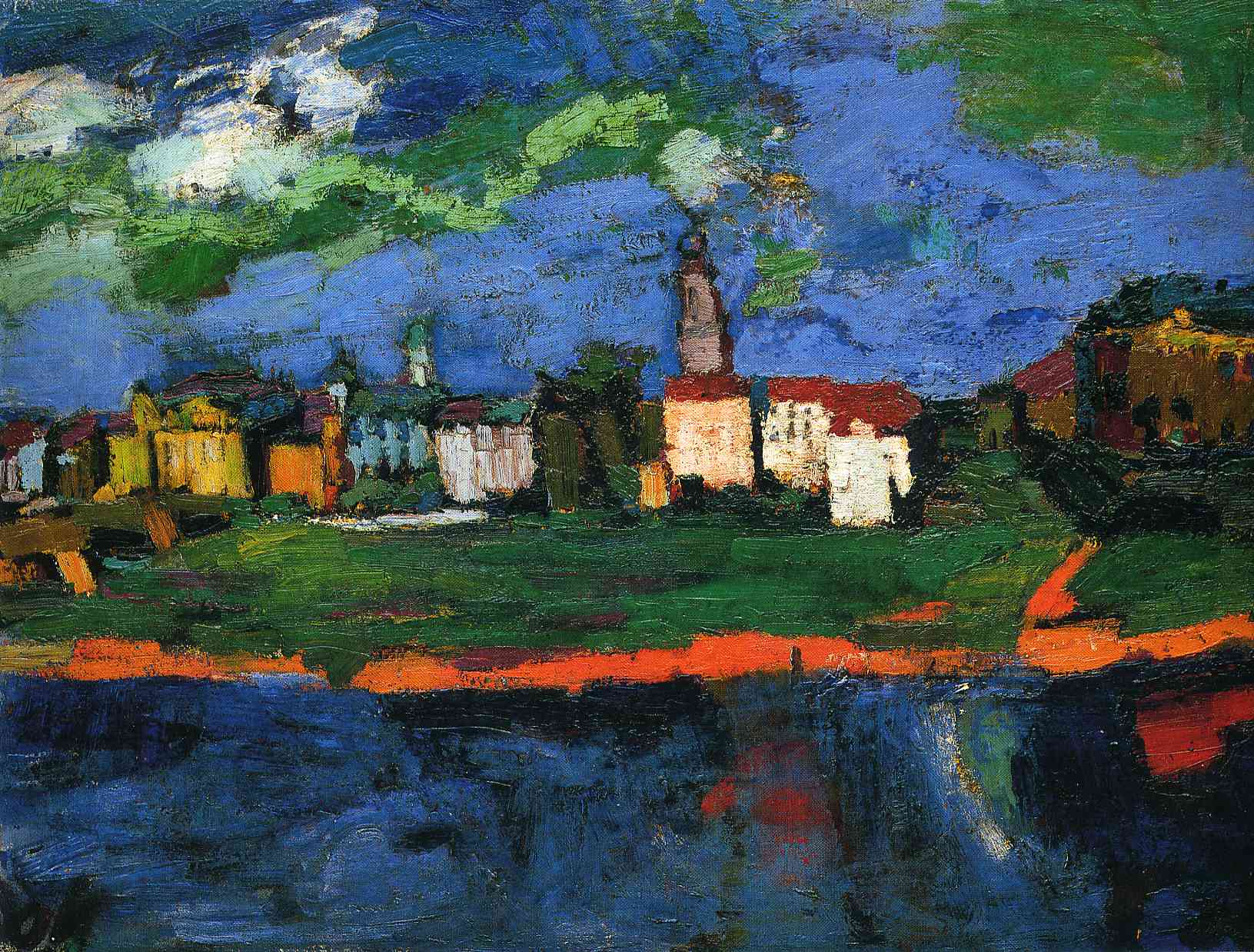 The Elbe Near Dresden, c.1921 Oskar Kokoschka