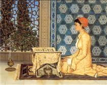 Girl Reciting Qu'ran - Osman Hamdi Bey