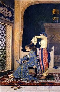 The Lady Who Has Her Hair Combed - Osman Hamdi Bey