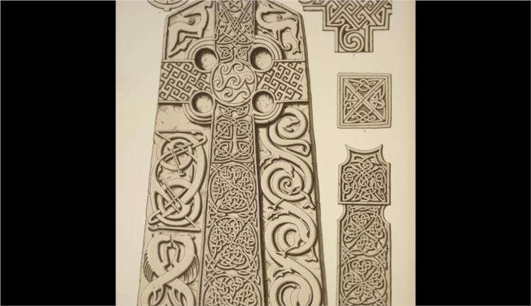 Celtic Ornament no. 1. Lapidary ornamentation - Owen Jones