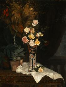 Still life with flowers - Pericles Pantazis