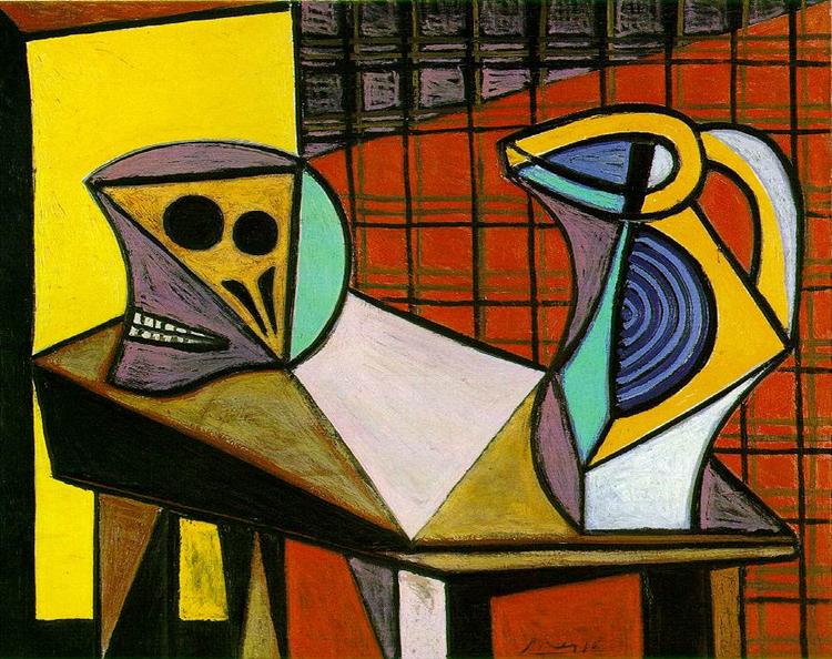 Череп та глечик, 1945 - Пабло Пікассо
