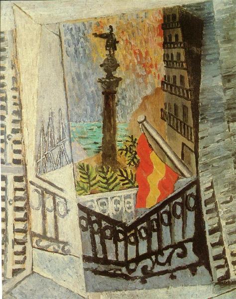 El Paseo de Colon, 1917 - Пабло Пикассо