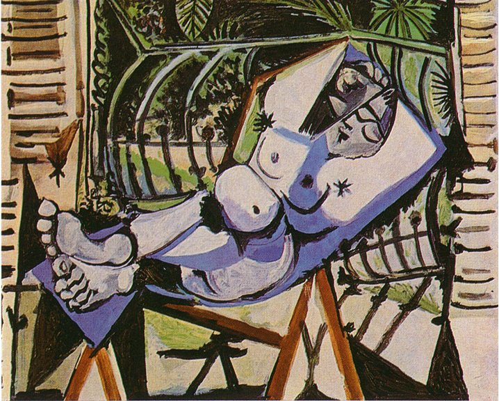 Оголена поблизу саду, 1956 - Пабло Пікассо