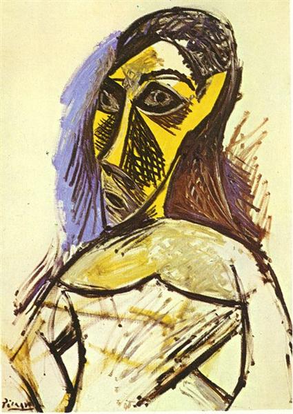 Оголена (етюд), 1907 - Пабло Пікассо