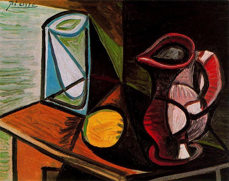 Glass and pitcher, 1944 - Пабло Пикассо