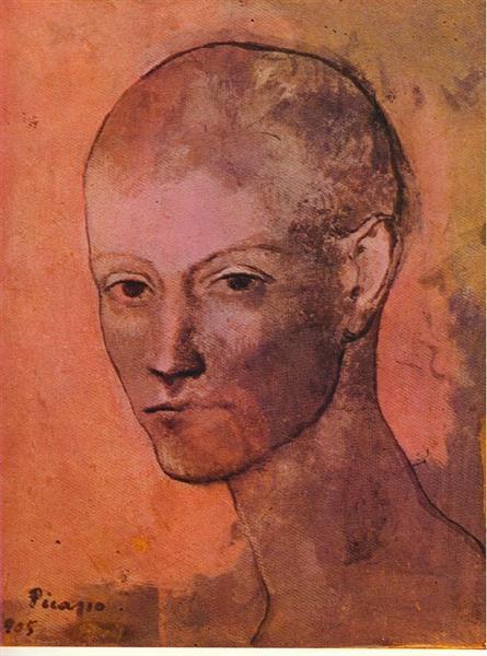Head of young man, 1905 - 畢卡索