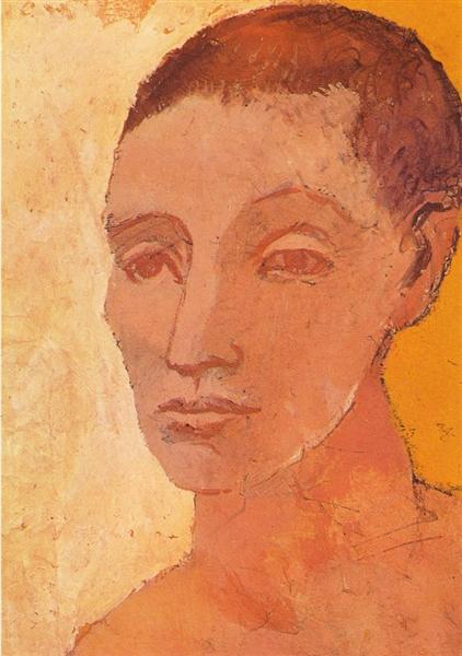 Head of young man, 1906 - Пабло Пикассо