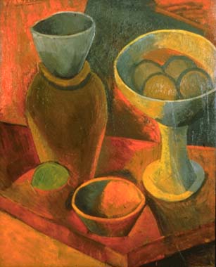 Глек і блюдо з фруктами, 1908 - Пабло Пікассо
