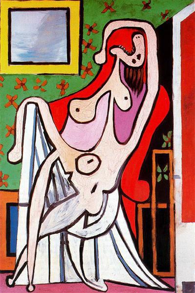 Large nude in red armchair, 1929 - Pablo Picasso