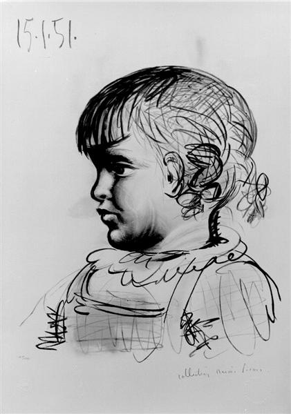 Portrait of child, 1951 - Пабло Пикассо